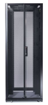 Шкаф серверный напольный APC NetShelter SX, 48U, 2258х750х1200 мм (ВхШхГ), дверь: перфорация, цвет: чёрный