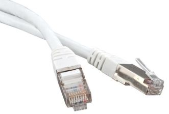 (Архив)Шнур комм. Lanmaster, кат. 5е, экр., FTP, RJ45/RJ45, PVC, 10м, белый