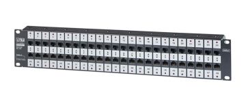 (Архив)Комм. патч-панель RiT CLASSix, 19", 2HU, портов: 48 х RJ45, кат. 6, универсальная, неэкр., цвет: чёрный, (R3241000)