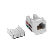 Модуль  TWT, keystone, 1хRJ45, 90°, кат. 5е, неэкр., 1 шт, цвет: белый