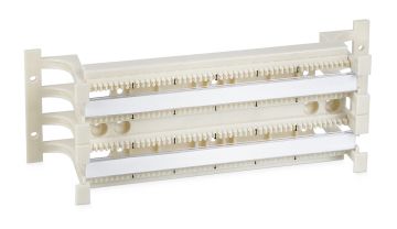 Кросс-панель Cabeus, настенная, 2HU, 100x110, цвет: белый, (WB-100P-110TYPE), без модулей