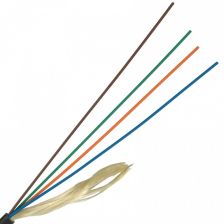 Кабель ВО Lanmaster Loose tube,  4хОВ, OM2 50/125, нг(А)-HF, Ø 4,8мм, универсальный, небронированный, цвет: чёрный, арамидные нити