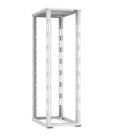Стойка открытая 19" TLK DOUBLE, универсальная, 42U, 1996х600х1000 мм (ВхШхГ), глубина 938 мм, двухрамная, цвет: серый