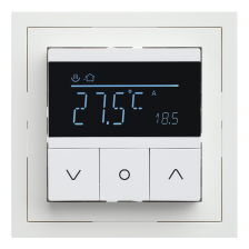 Термостат Rikett Classic, трехклавишный, без подсветки, 16А, цвет: белый (32232 WT)