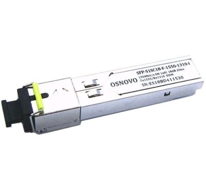 Модуль OSNOVO SFP-S1SC18-F-1550-1310-I