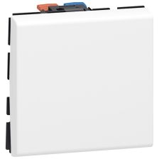 Выключатель Legrand Mosaic, одноклавишный, без подсветки, 10АX, цвет: белый (077010)