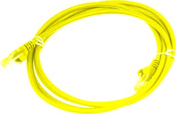 Шнур комм. Lanmaster, кат. 5е, неэкр., U/UTP, RJ45/RJ45, LSZH, 1м, жёлтый