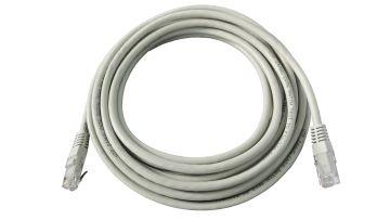 Шнур комм. Datarex, кат. 5е, неэкр., U/UTP, RJ45/RJ45, PVC, 1м, серый
