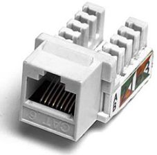 Модуль универсальный Hyperline, keystone, 1хRJ45, Toolless, кат. 6, неэкр., 1 шт, цвет: белый