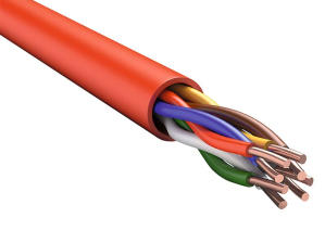 Кабель витая пара ITK, FRLSLTx, U/UTP,4х0,8мм, 200м, бухта, тип прокладки: внутри зданий, цвет: красный