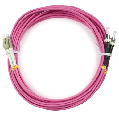Коммутационный шнур оптический Cabeus FOP-50-OM4-LC-ST-5m