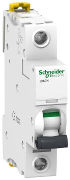 Автоматический выключатель Schneider Electric Acti 9, 2 модуль, D класс, 1P, 20А, 6кА, (A9F75120)