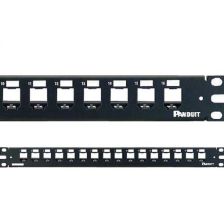 Комм. патч-панель телефонная Panduit Mini-Com, 19", 1HU, 16хMini-Com, цвет: чёрный