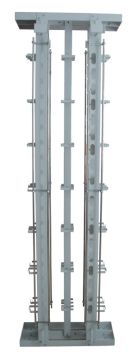 (Архив)Стойка открытая 19" ЦМО СТК-КР, кроссовая, 53U, 2340х700х217 мм (ВхШхГ), цвет: серый