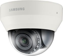 (Архив)Сетевая IP видеокамера Samsung, купольная, улица, 2Мп, 1/3’, 1920х1080, ИК, цв:1лк, ч/б:0,001лк, об-в:3мм, SNV-6084P