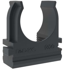 Держатель с защелкой DKC, для соединения и крепления труб , ∅ 20 мм, пластик, цвет чёрный