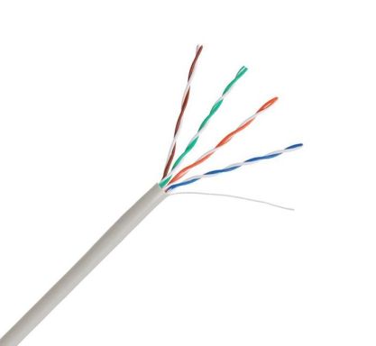 Кабель витая пара Hyperline UUTP4-C5E-P24-IN-LSZH-GY-100