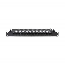 Комм. патч-панель телефонная DKC, 19", 1HU, 50хRJ45(8Р4С), цвет: чёрный