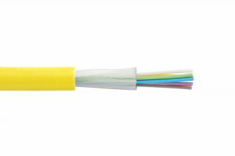 Кабель ВО Eurolan T01 Tight Buffer,  8хОВ, OS2 9/125, LSZH (нг(A)-HF), Ø 5,6мм, универсальный, небронированный, цвет: жёлтый, Упрочняющие стекловолоко