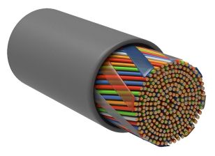 Кабель многопарный ITK, U/UTP, 100 пар., кат. 5е, Ø 24,5мм, LSZH, 305м, катушка, внутри зданий, цвет: серый