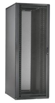 Шкаф серверный напольный Panduit Net-Access™ N-Type, 42U, 2000х800х1070 мм (ВхШхГ), дверь: перфорация, боковая панель: сплошная, сварной, цвет: чёрный