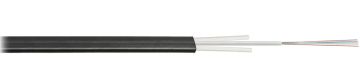Кабель ВО Nikolan D Loose tube,  16хОВ, OS2 9/125, PE, Ø 4,8мм, барабан, снаружи зданий, небронированный, цвет: чёрный, со стеклопластиковыми прутками