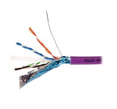 (Архив)Кабель витая пара Molex, LSZH, F/UTP, кат. 6, проводник Ø 1,12мм, 500м, катушка, тип прокладки: внутри зданий, цвет: фиолетовый