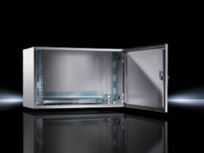 (Архив)Шкаф телекоммуникационный настенный Rittal AE, 8U, 380х600х350 мм (ВхШхГ), дверь: металл, разборный, цвет: серый