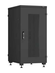 Шкаф телекоммуникационный напольный TLK Lite II, IP20, 24U, 1242х600х800 мм (ВхШхГ), дверь: стекло, боковая панель: сплошная съемная, разборный, цвет: