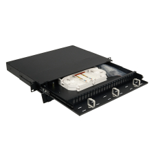 Коммутационная панель оптическая BNH, 1U, портов: 24, LC (Duplex) , прямая, орг-йзер: предустановлен, цвет: чёрный, 430x322x44 мм