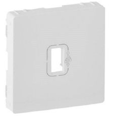 Лиц. панель розеточная Legrand Valena Life, 1х USB (Type A-B), 58х51 мм (ВхШ), плоская, для розетки USB, цвет: белый (LEG.754750)