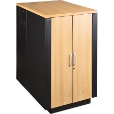 Шкаф телекоммуникационный напольный Lanmaster SOUNDPROOF, 24U, 1330х750х1039 мм (ВхШхГ), дверь металл, задняя металл, сварной, цвет лиственница