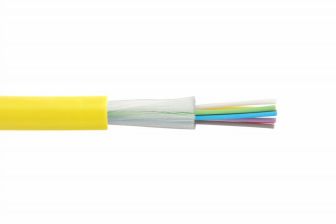 Кабель волоконно-оптический Eurolan T01 Tight Buffer, 16хОВ, OS2 9/125, LSZH нг(A)-HF, Ø 8,1мм, универсальный, небронированный, 1,45 кН, жёлтый