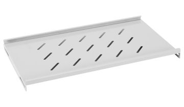 Полка Cabeus, 19", 1U, 35х495х300 мм (ВхШхГ), для настенных шкафов глубиной 450мм, цвет: серый