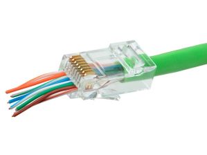 Разъём ITK, RJ45(8p8c), кат. 5е, неэкр., 100 шт, цвет: прозрачный