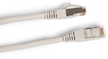 Шнур комм. Hyperline, кат. 6, экр., STP, RJ45/RJ45, LSZH, AWG24 10м, белый