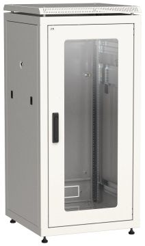 Шкаф телекоммуникационный напольный ITK LINEA N, IP20, 24U, 1250х600х800 мм (ВхШхГ), дверь: стекло, боковая панель: сплошная съемная, разборный, цвет: