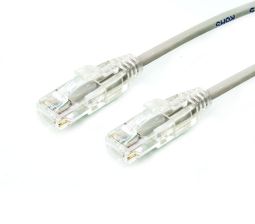 Шнур комм. Panduit, кат. 6A, неэкр., U/UTP, RJ45/RJ45, LSZH, AWG28, 7м, серый