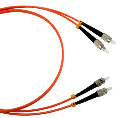 Коммутационный шнур оптический Hyperline FC-D2-62-FC/PR-ST/PR-H-50M-LSZH-OR