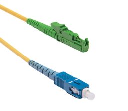 (Архив)Комм. шнур оптический Hyperline, Simplex SC/E2000 (APC), OS2 9/125, LSZH, 2м, цвет: жёлтый