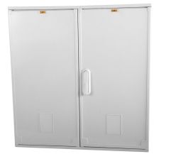 Шкаф электротехнический настенный Elbox EP, IP44, 800х600х250 мм (ВхШхГ), дверь: двойная распашная, полиэстер, полиэстер, цвет: серый
