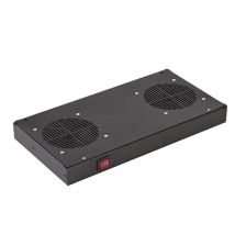 Вентиляторный модуль SILART SVB, 24V, 19", 1U, 45х415х220 мм (ВхШхГ), вентиляторов: 2, 48 дБ, поток: 386 м3/ч, для шкафов и стоек, цвет: чёрный
