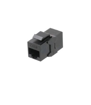 Проходной адаптер (coupler) Hyperline CA2-KJ-C6-BK