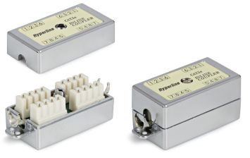 Проходной адаптер (coupler) Hyperline, RJ45, keystone, кат. 5е, экр., цвет: белый, Тип контактов - Dual IDC