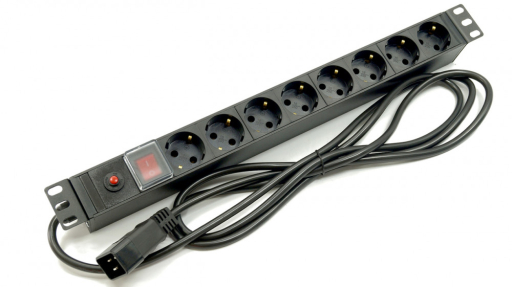 Блок распределения питания Hyperline SHE19-8SH-SR-2.5AIEC