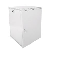 Шкаф телекоммуникационный настенный ЦМО ШРН-Э, 19", 18U, 878х600х520 мм (ВхШхГ), дверь: металл, разборный, цвет: серый