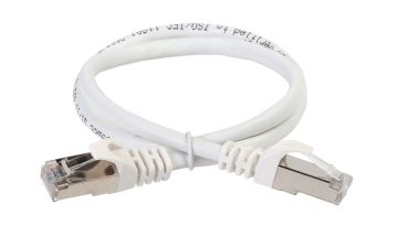 Шнур комм. ITK, кат. 5е, экр., FTP, RJ45/RJ45, PVC, 1.5м, белый