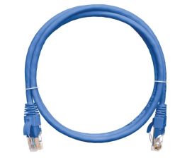 Шнур комм. Nikomax, кат. 5е, неэкр., U/UTP, RJ45/8P8C, 100 МГц LSZH (нг(A)-HF), AWG24 1.5м, синий
