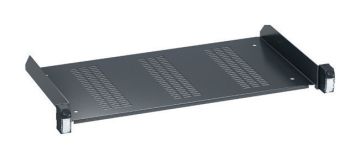 Полка Schneider Electric, консольная, 1U, 45х490х250 мм (ВхШхГ), для шкафов и стоек, цвет: серый