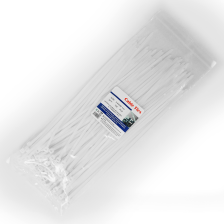 Стяжка кабельная BNH, неоткрывающаяся, 3,6 мм Ш, 250 мм Д, 100 шт, материал: нейлон, цвет: белый